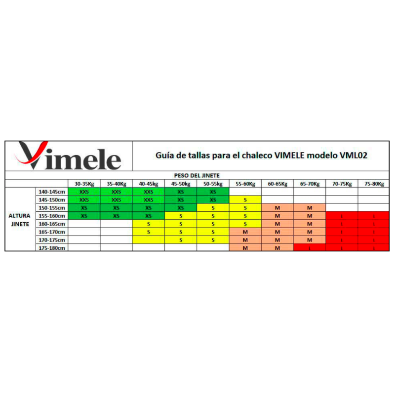 CHALECO AIRBAG EQUITACIÓN VIMELE VML02